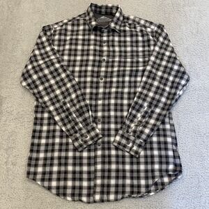 Croft & Barrow Quick Dry Flannel Shirt Mens M Plaid Vented Fishing Hiking EUC